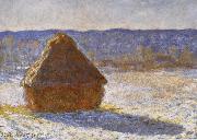 Claude Monet Haystack in the Snwo,Morning china oil painting reproduction